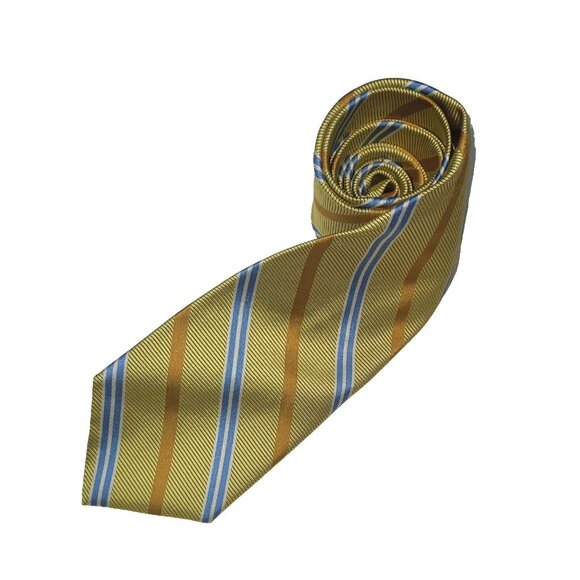 Brooks Brothers 346 Tie Mens Necktie Silk Stripe Repp Woven In Italy Made In USA - Picture 1 of 7